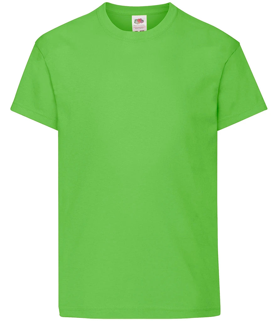 Fruit of the Loom Kids Original T-Shirt — Lime Green