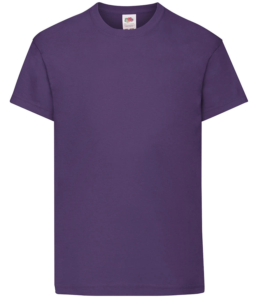 Fruit of the Loom Kids Original T-Shirt — Purple