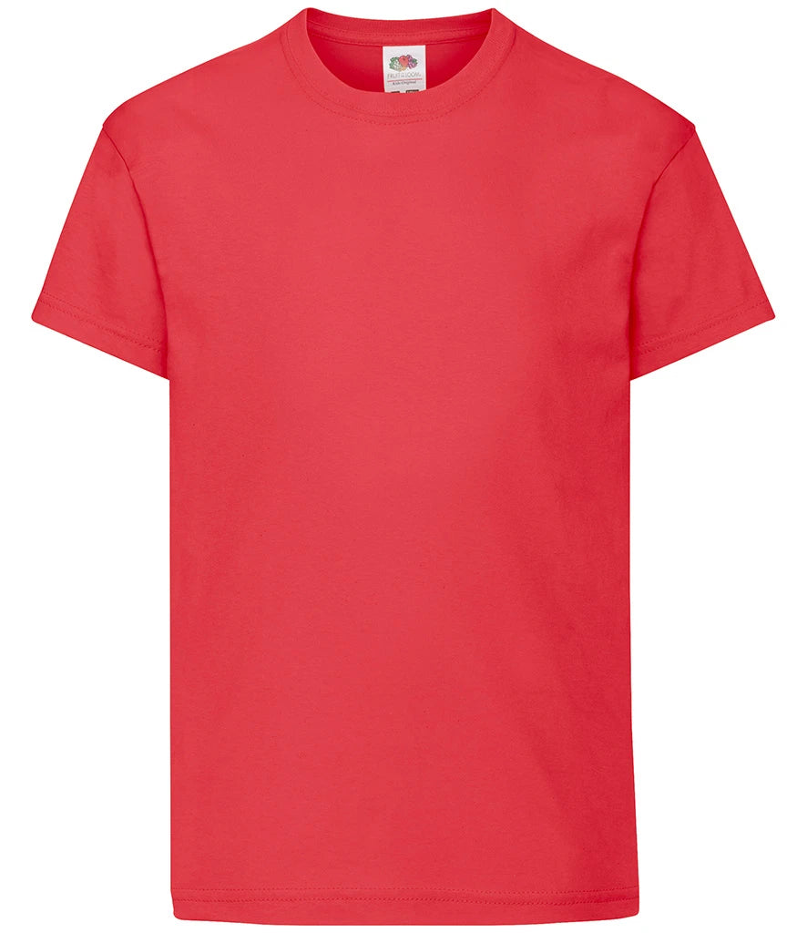Fruit of the Loom Kids Original T-Shirt — Red