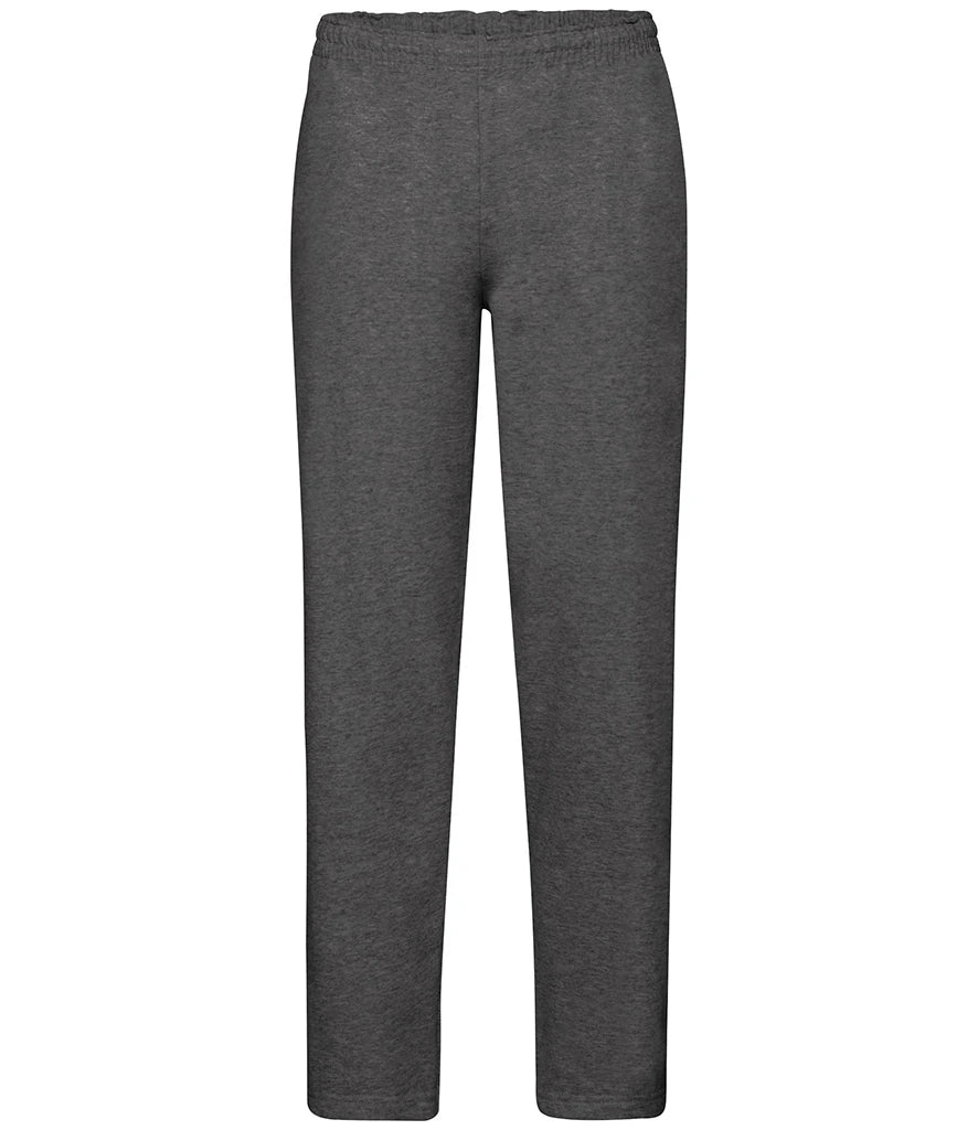 Fruit of the Loom Classic Open Hem Jog Pants — Dark Heather
