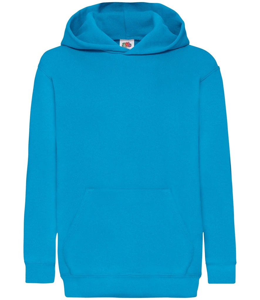 Fruit of the Loom Kids Classic Hooded Sweatshirt — Azure
