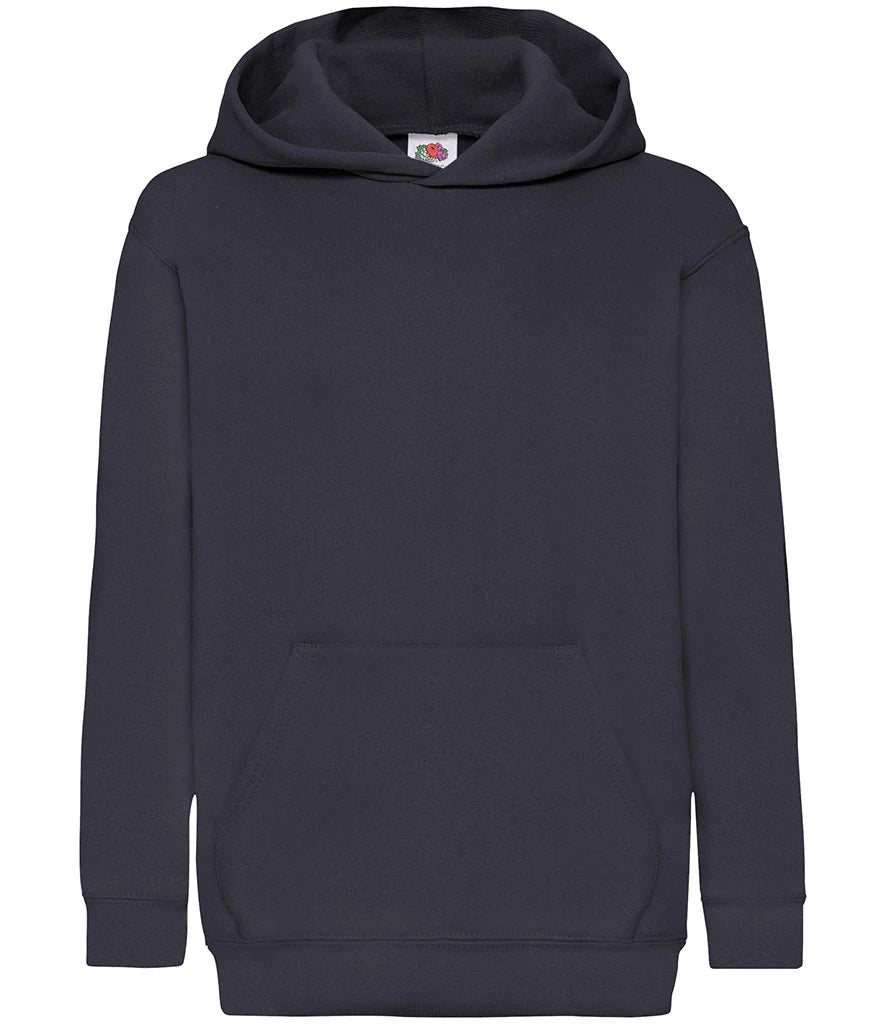 Fruit of the Loom Kids Classic Hooded Sweatshirt — Deep Navy