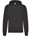 Fruit of the Loom Classic Hooded Sweatshirt — Black