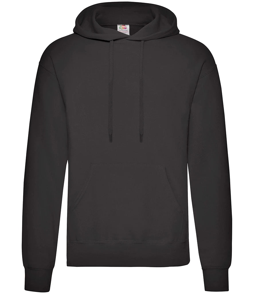 Fruit of the Loom Classic Hooded Sweatshirt — Black