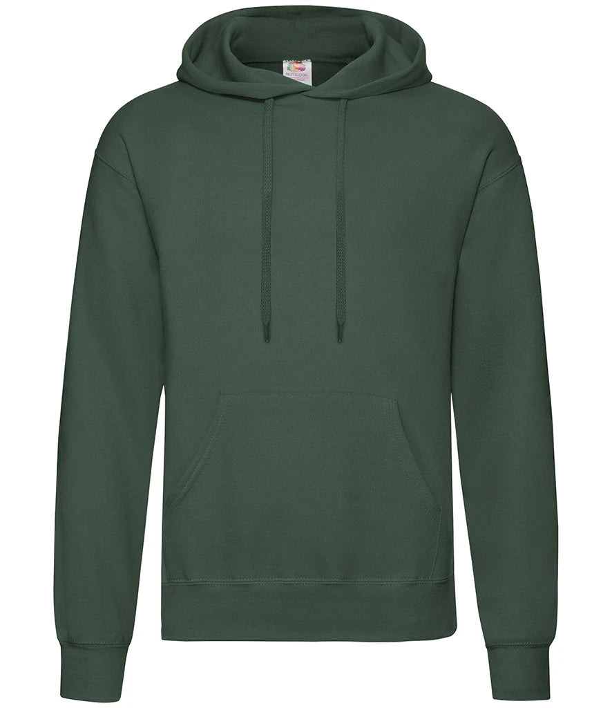 Fruit of the Loom Classic Hooded Sweatshirt — Bottle Green