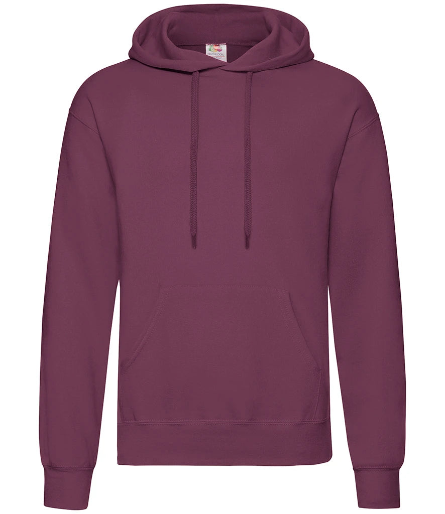 Fruit of the Loom Classic Hooded Sweatshirt — Burgundy