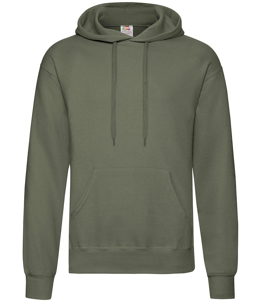 Fruit of the Loom Classic Hooded Sweatshirt — Classic Olive