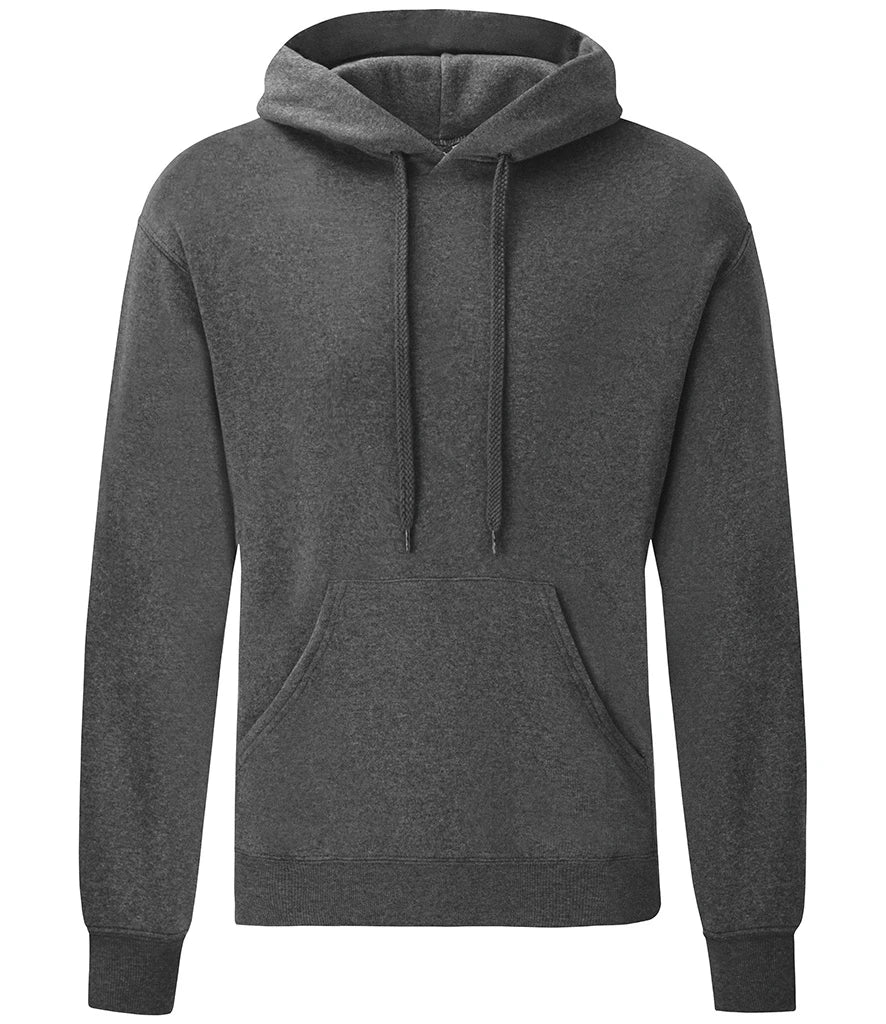 Fruit of the Loom Classic Hooded Sweatshirt — Dark Heather