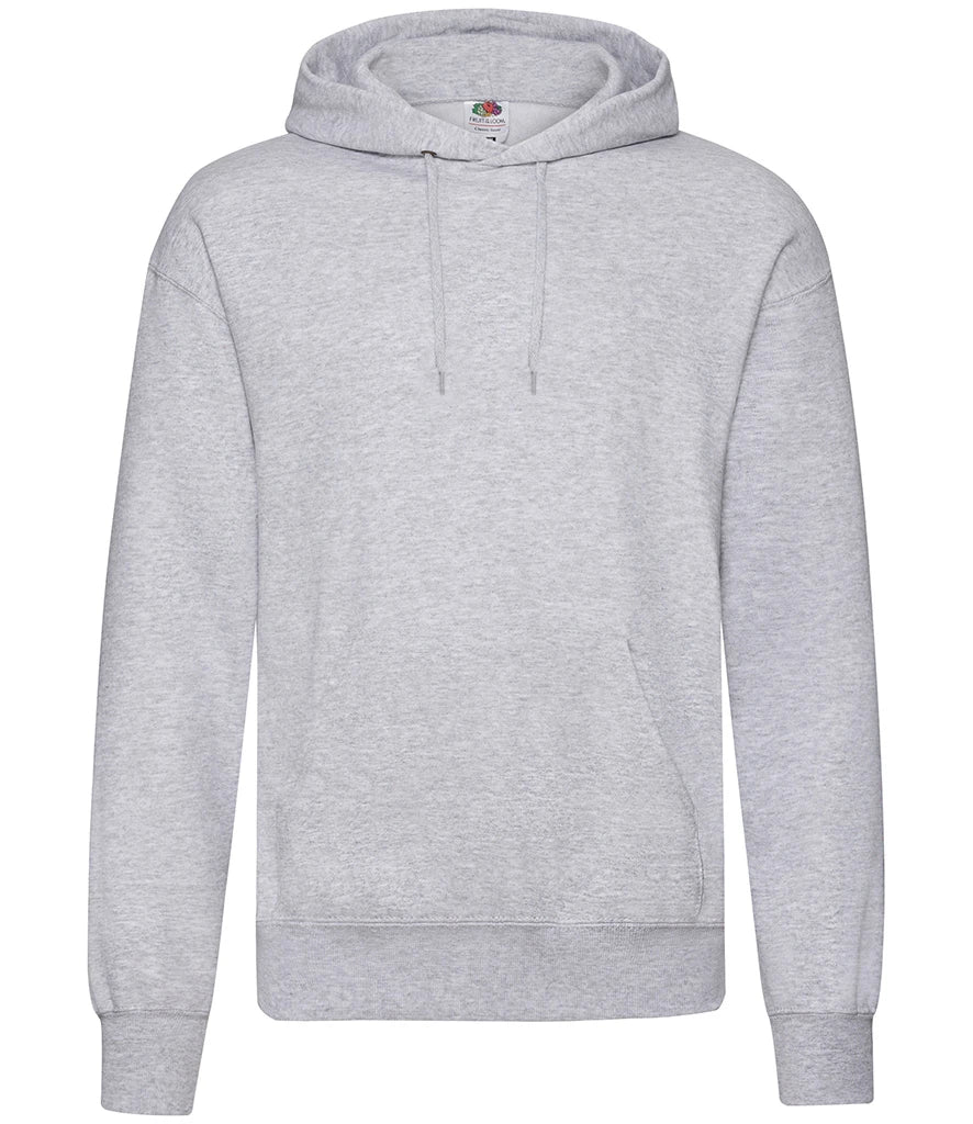 Fruit of the Loom Classic Hooded Sweatshirt — Heather Grey
