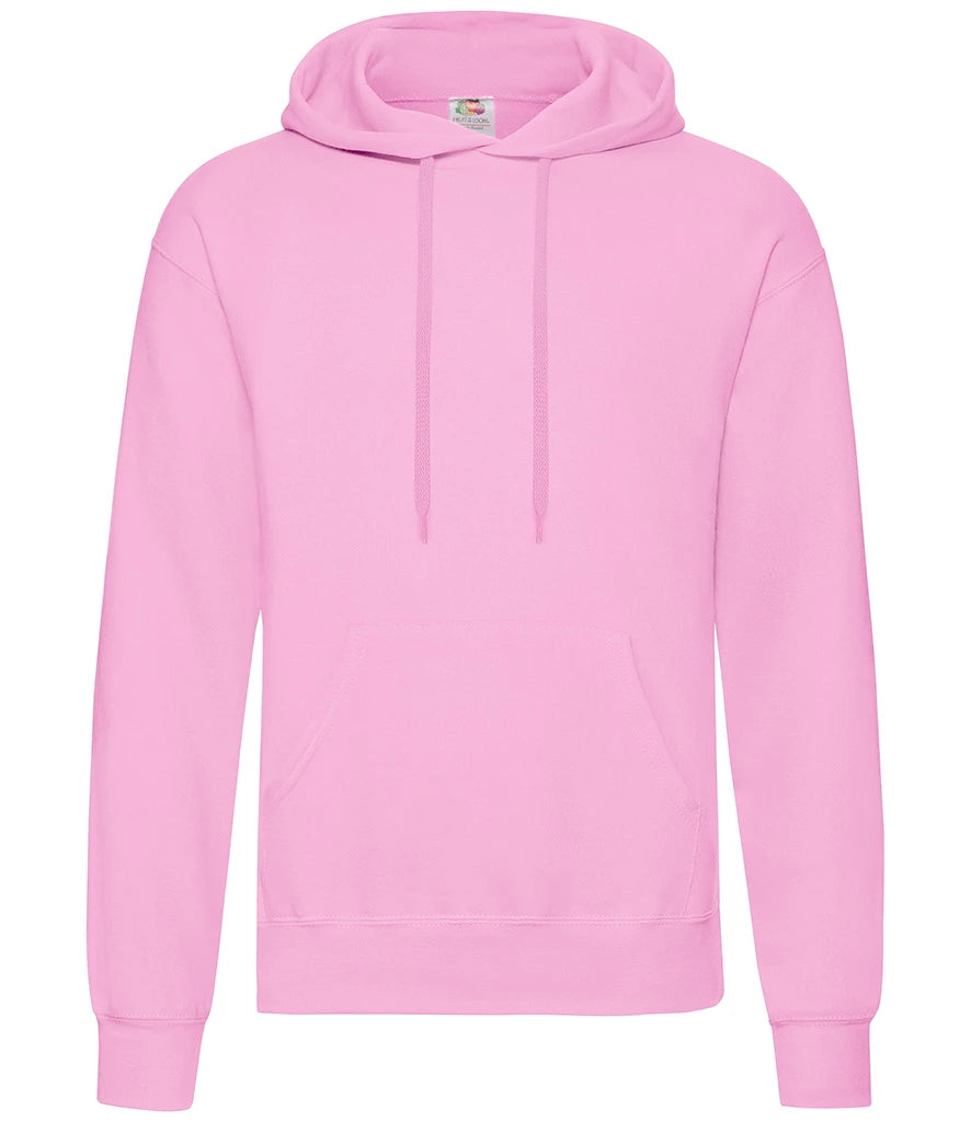 Fruit of the Loom Classic Hooded Sweatshirt — Light Pink