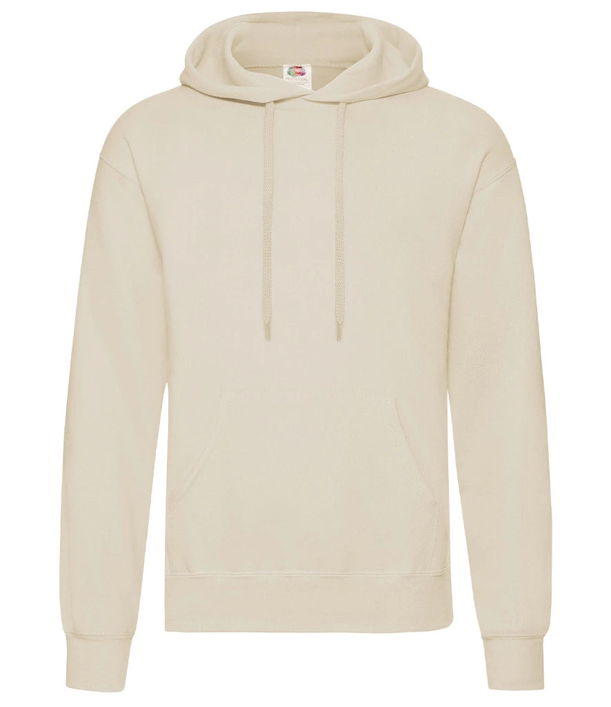 Fruit of the Loom Classic Hooded Sweatshirt — Natural
