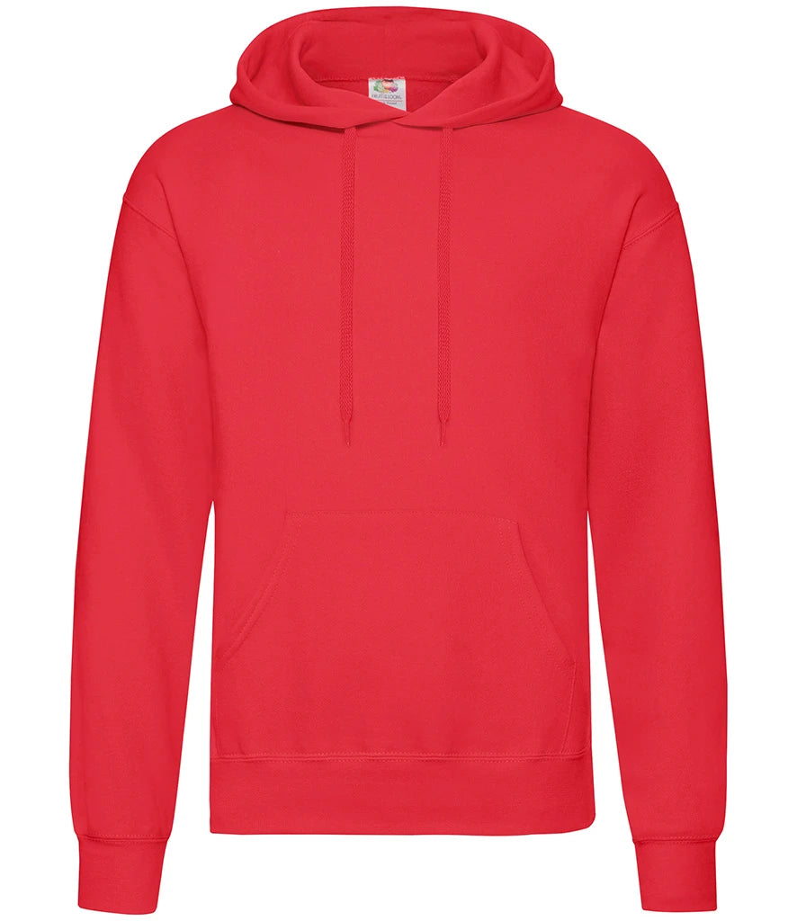 Fruit of the Loom Classic Hooded Sweatshirt — Red