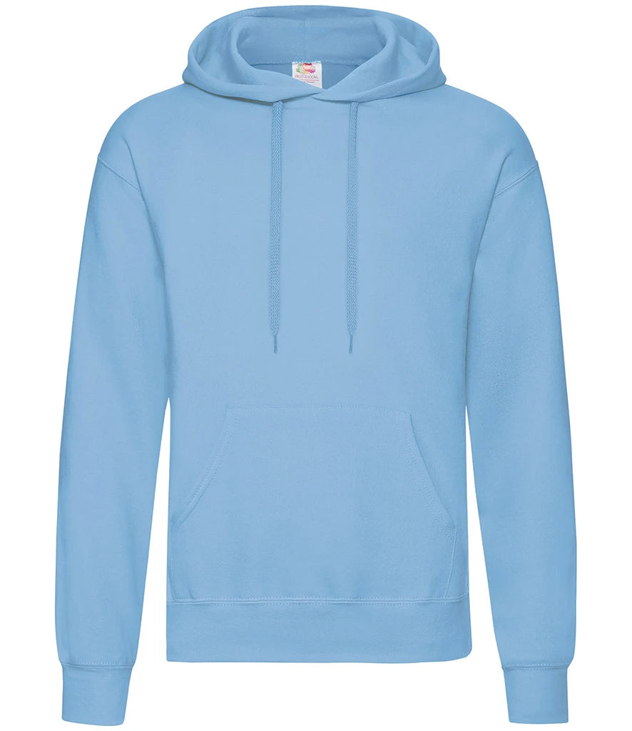 Fruit of the Loom Classic Hooded Sweatshirt — Sky Blue