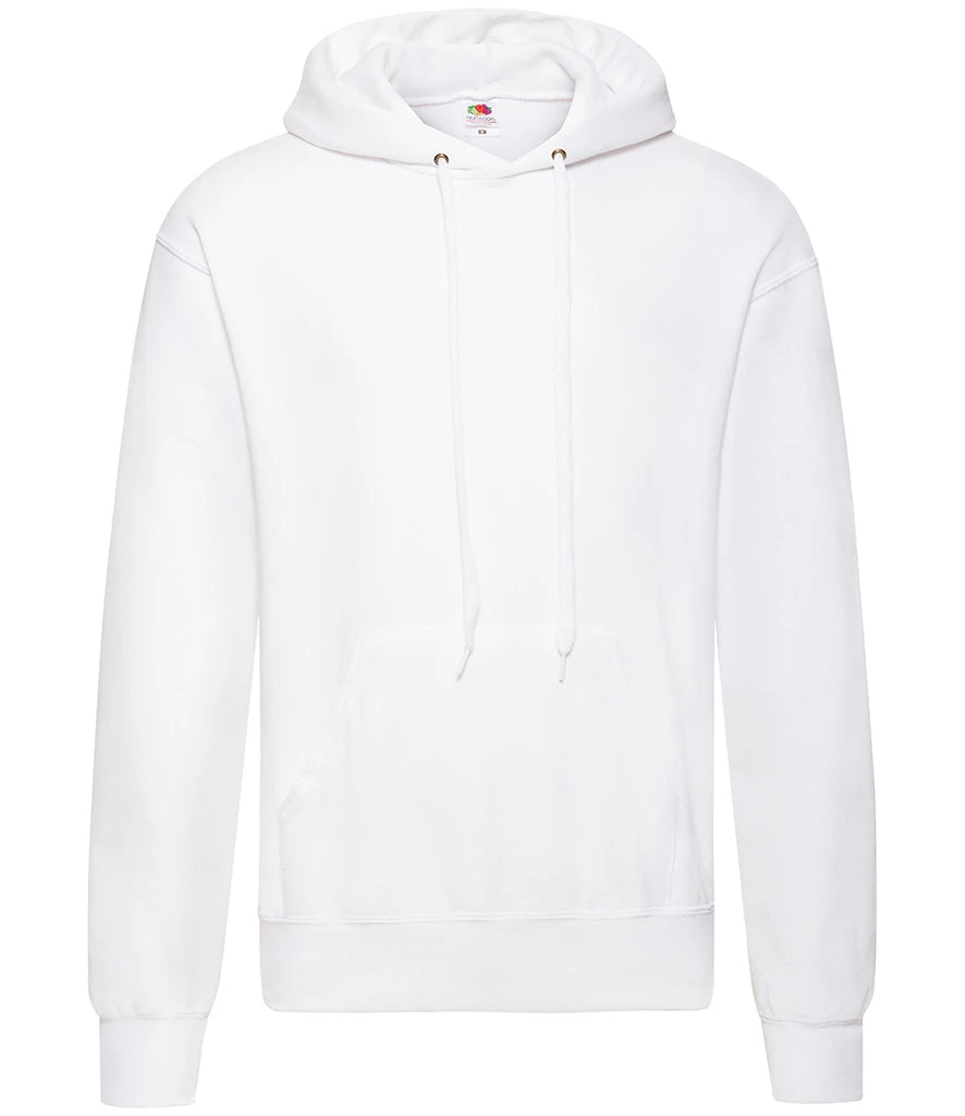 Fruit of the Loom Classic Hooded Sweatshirt — White