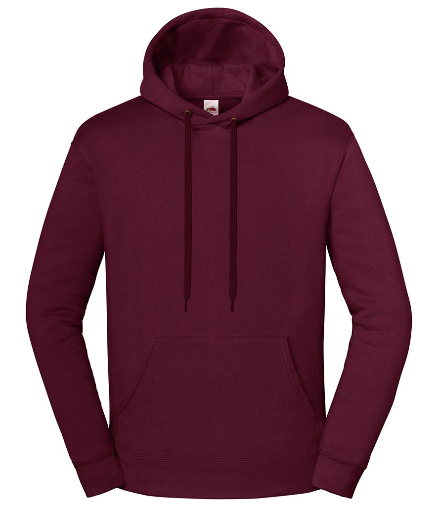 Fruit of the Loom Iconic Premium Hooded Sweatshirt — Burgundy