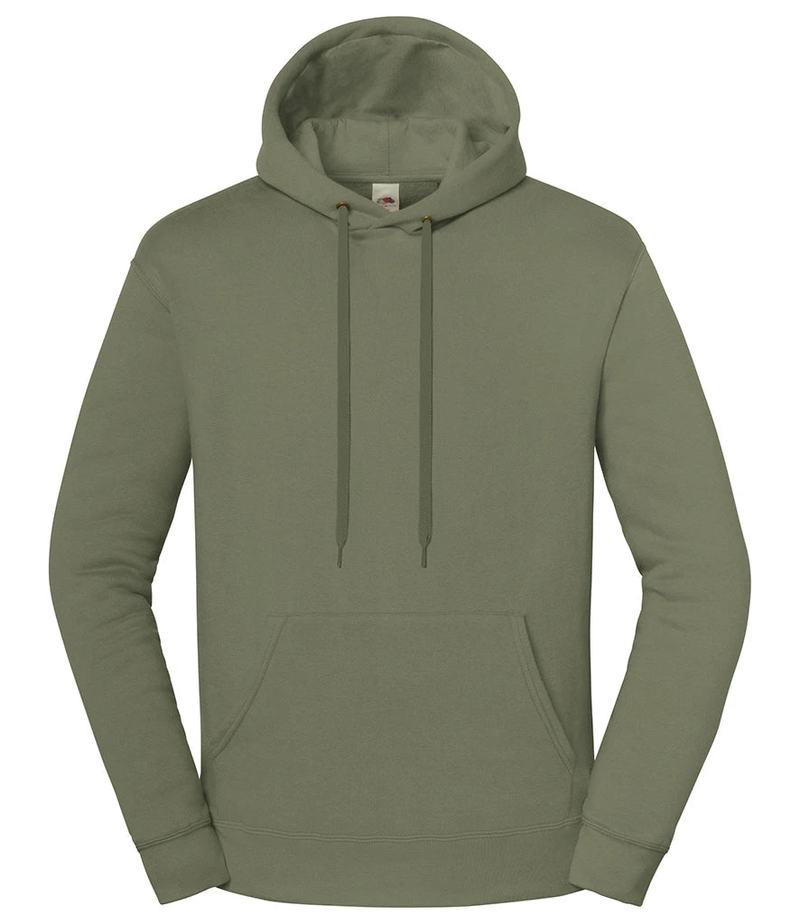 Fruit of the Loom Iconic Premium Hooded Sweatshirt — Classic Olive