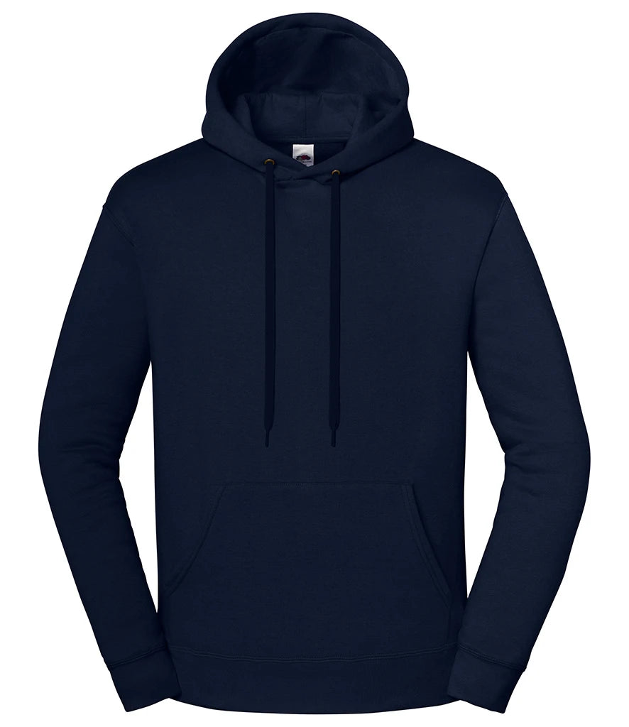 Fruit of the Loom Iconic Premium Hooded Sweatshirt — Deep Navy