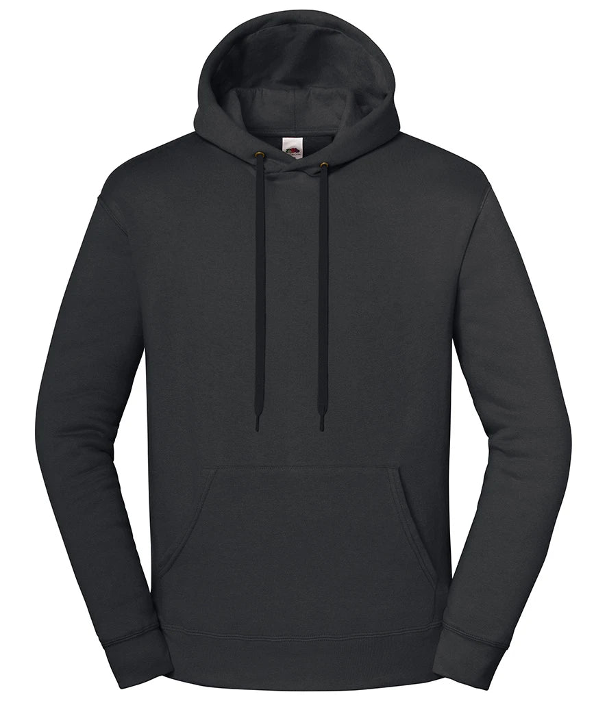 Fruit of the Loom Iconic Premium Hooded Sweatshirt — Light Graphite