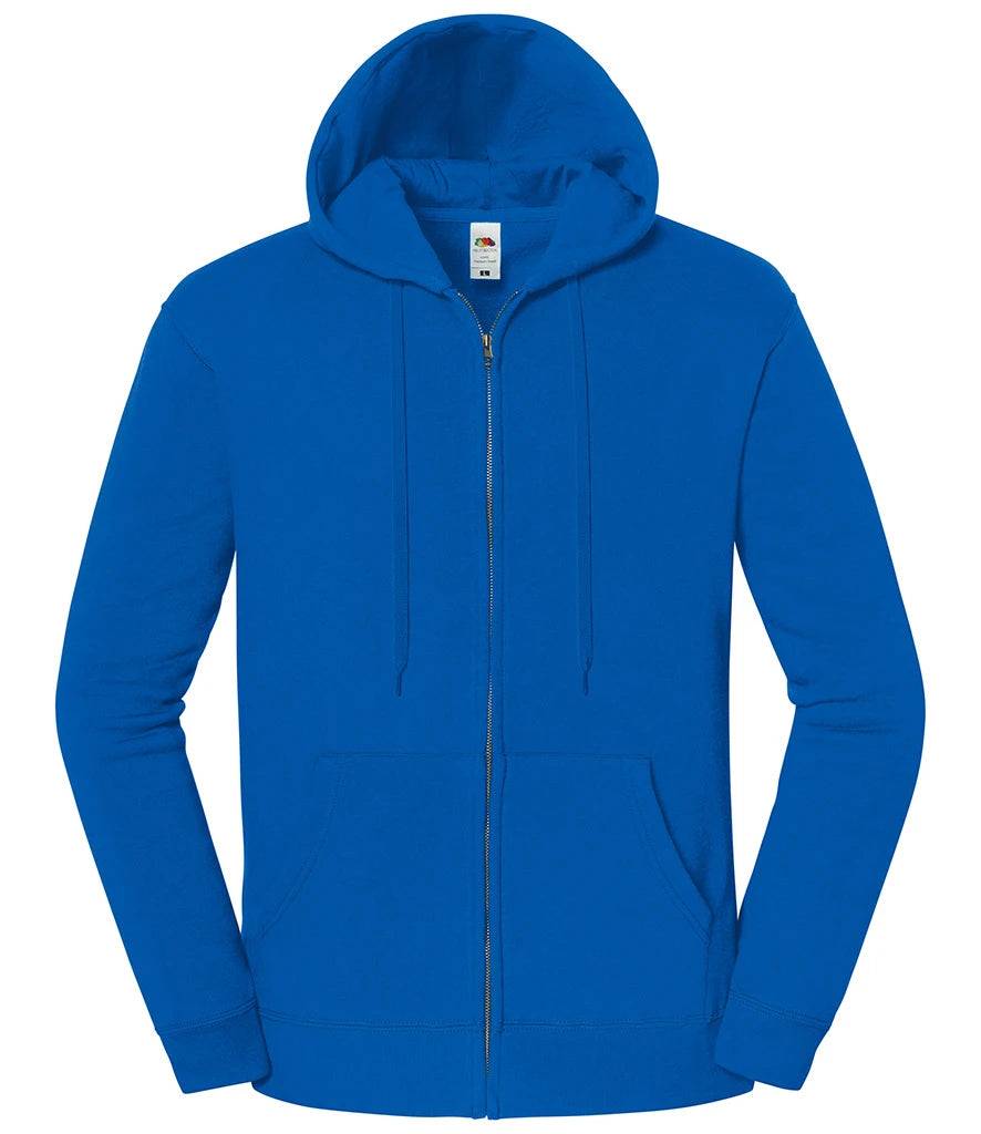 Fruit of the Loom Iconic Premium Hooded Sweat Jacket — Royal Blue