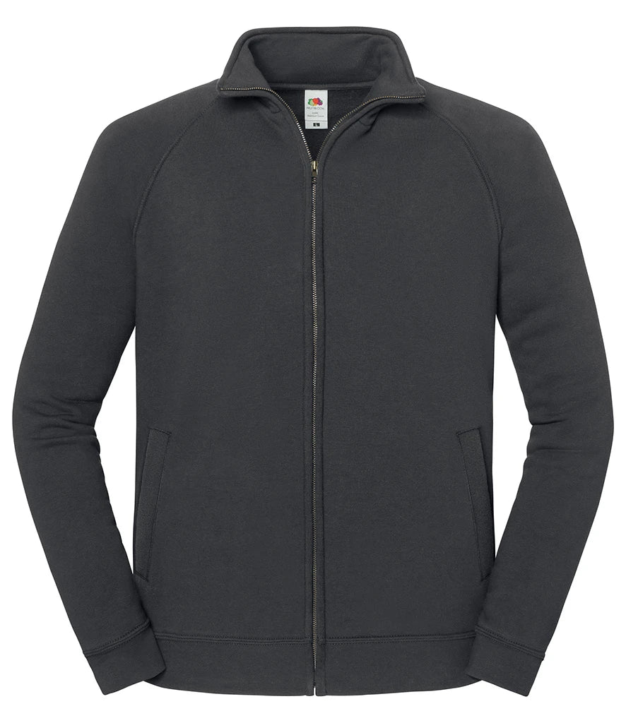 Fruit of the Loom Iconic Premium Sweat Jacket — Light Graphite