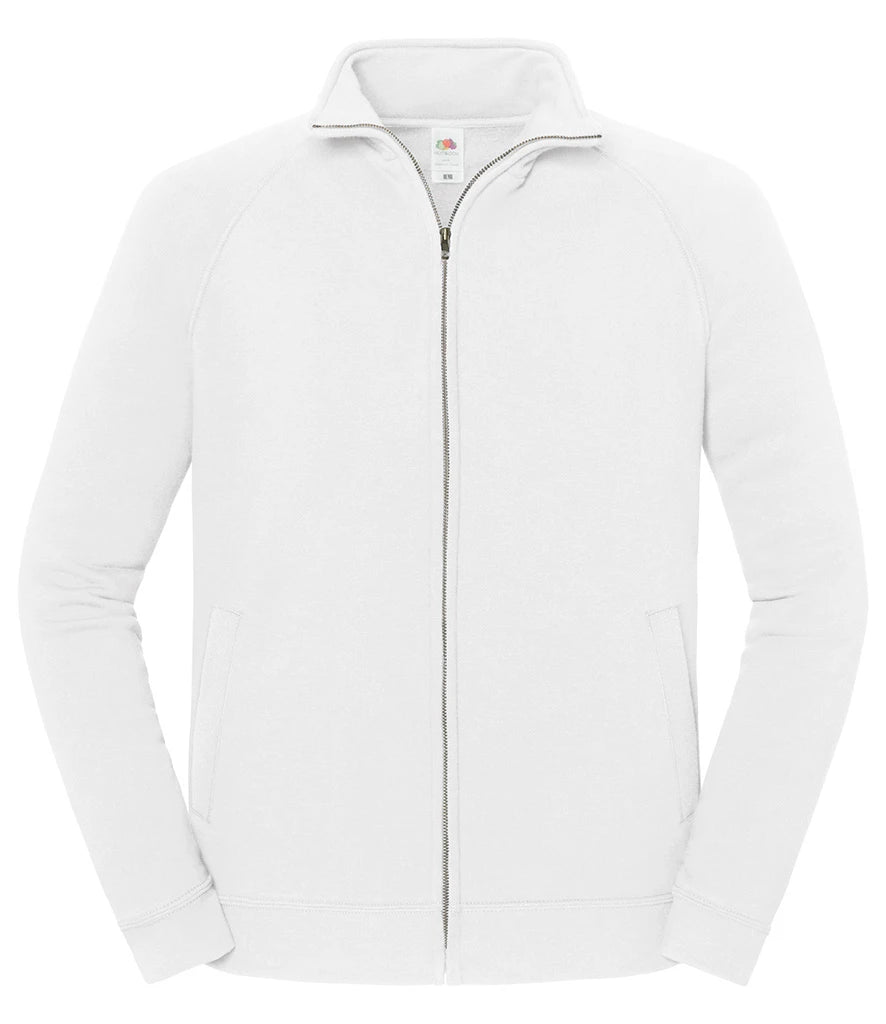 Fruit of the Loom Iconic Premium Sweat Jacket — White