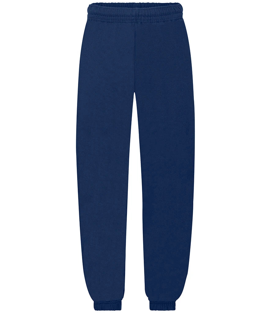 Fruit of the Loom Kids Elasticated Hem Jog Pants — Navy