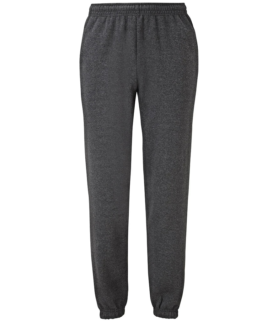 Fruit of the Loom Classic Elasticated Hem Jog Pants — Dark Heather