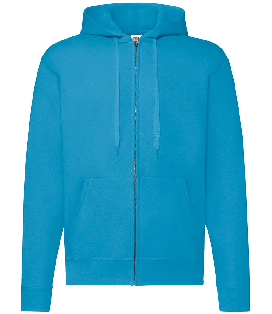 Fruit of the Loom Classic Zip Hooded Sweatshirt — Azure