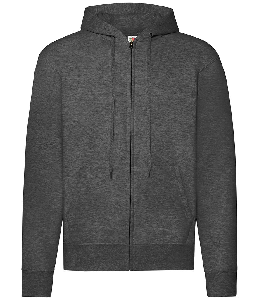Fruit of the Loom Classic Zip Hooded Sweatshirt — Dark Heather