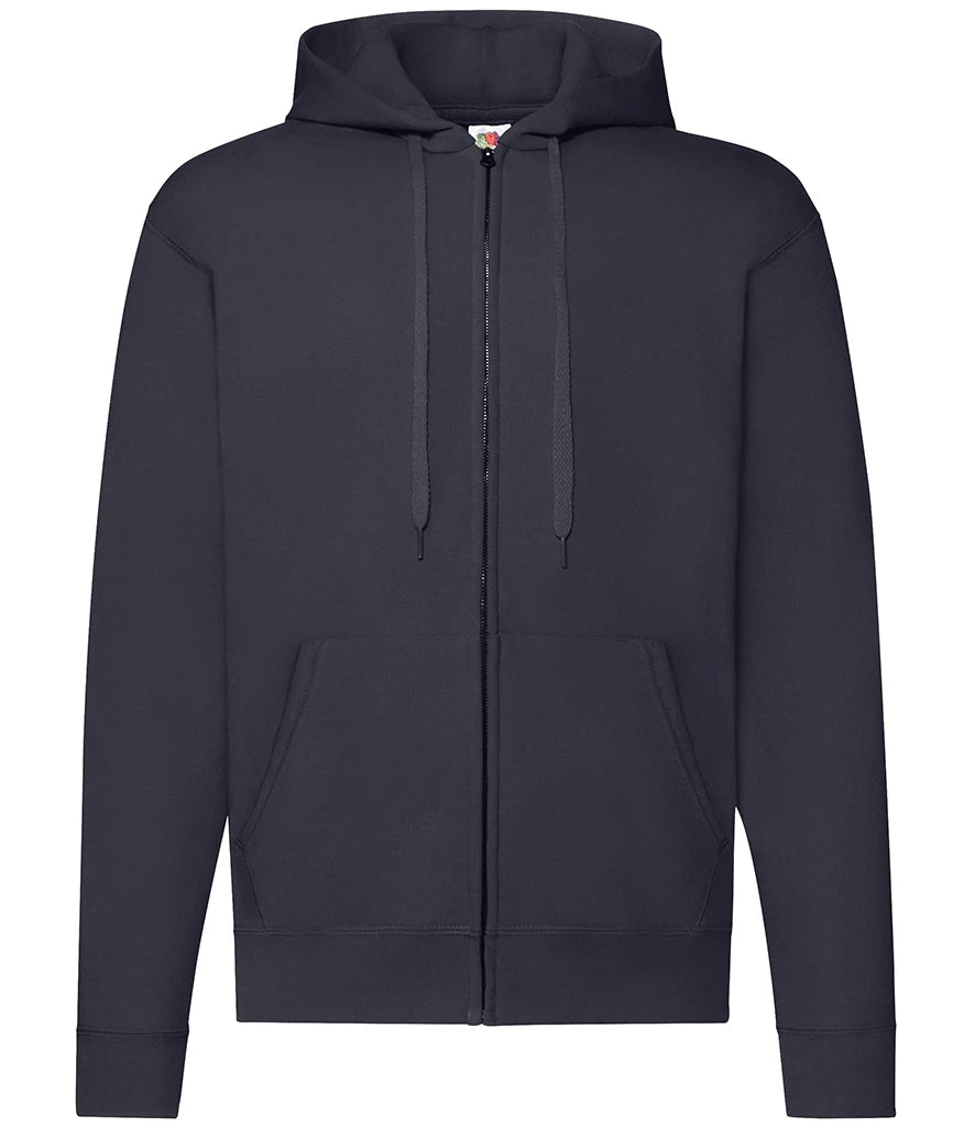 Fruit of the Loom Classic Zip Hooded Sweatshirt — Deep Navy