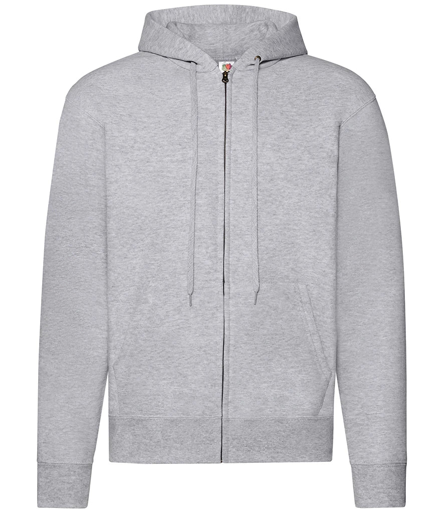 Fruit of the Loom Classic Zip Hooded Sweatshirt — Heather Grey