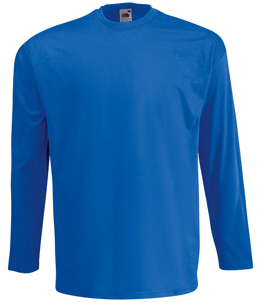 Fruit of the Loom Long Sleeve Value T-Shirt — Royal Blue