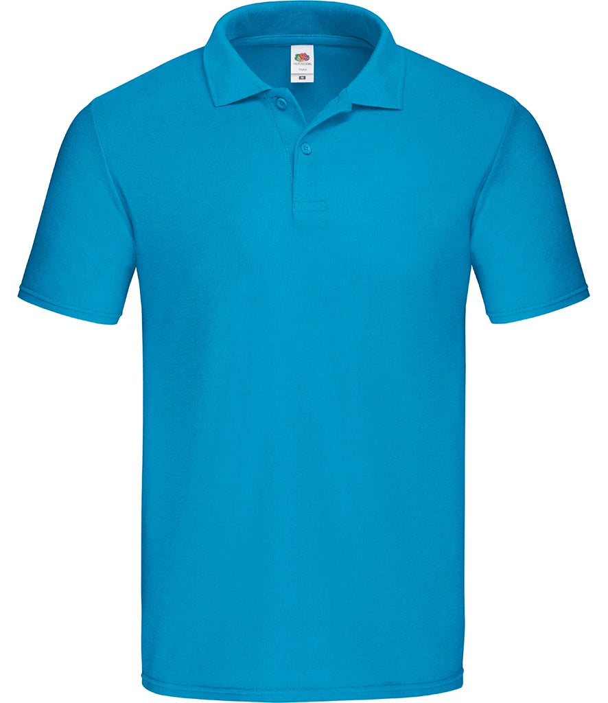 Fruit of the Loom Original Piqué Polo Shirt — Azure