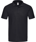 Fruit of the Loom Original Piqué Polo Shirt — Black