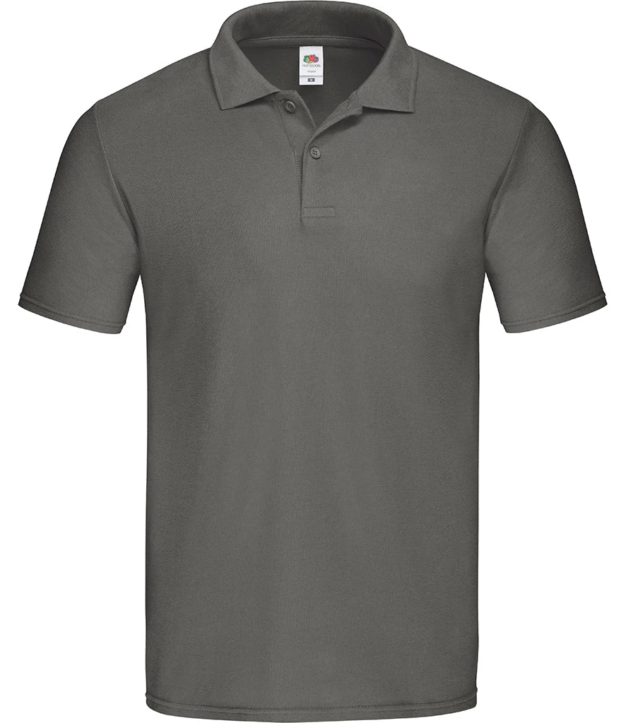 Fruit of the Loom Original Piqué Polo Shirt — Light Graphite