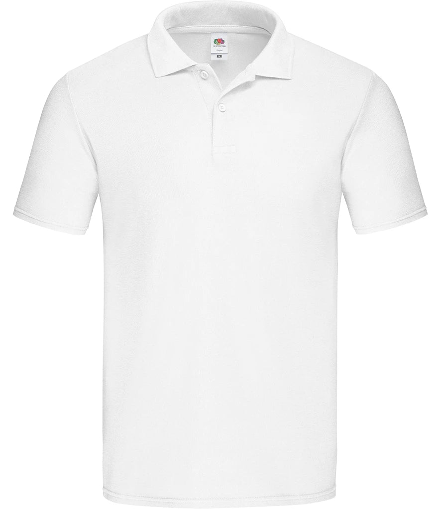 Fruit of the Loom Original Piqué Polo Shirt — White