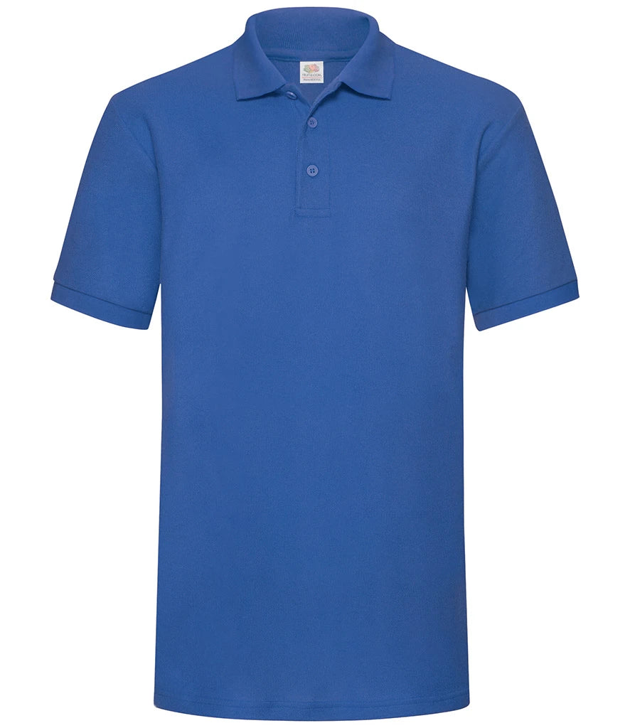 Fruit of the Loom Heavy Poly/Cotton Piqué Polo Shirt — Royal Blue