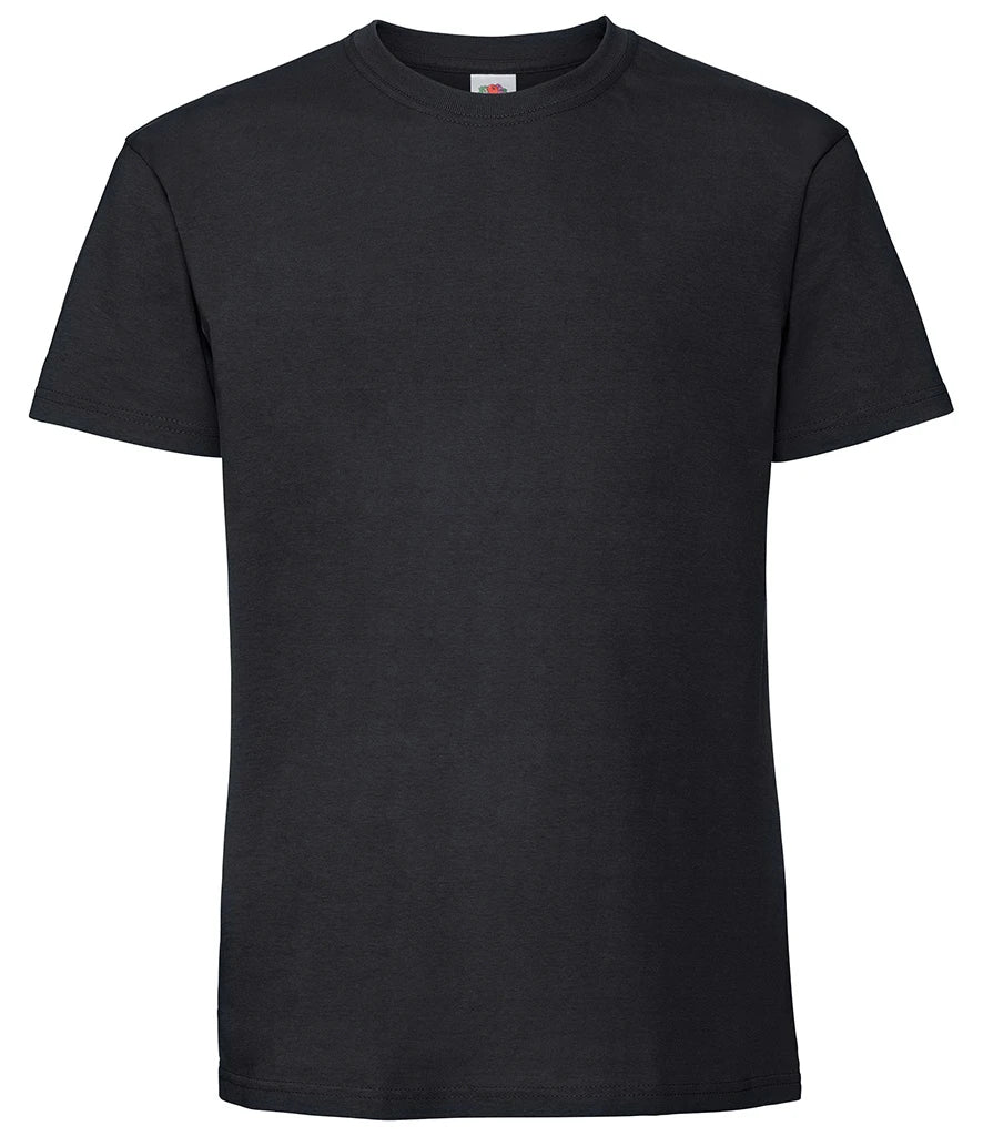 Fruit of the Loom Iconic 195 T-Shirt — Black