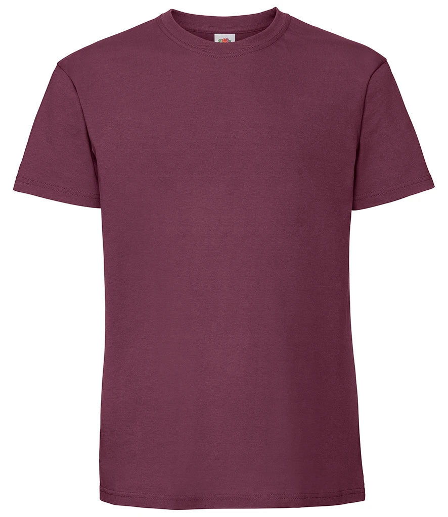Fruit of the Loom Iconic 195 T-Shirt — Burgundy