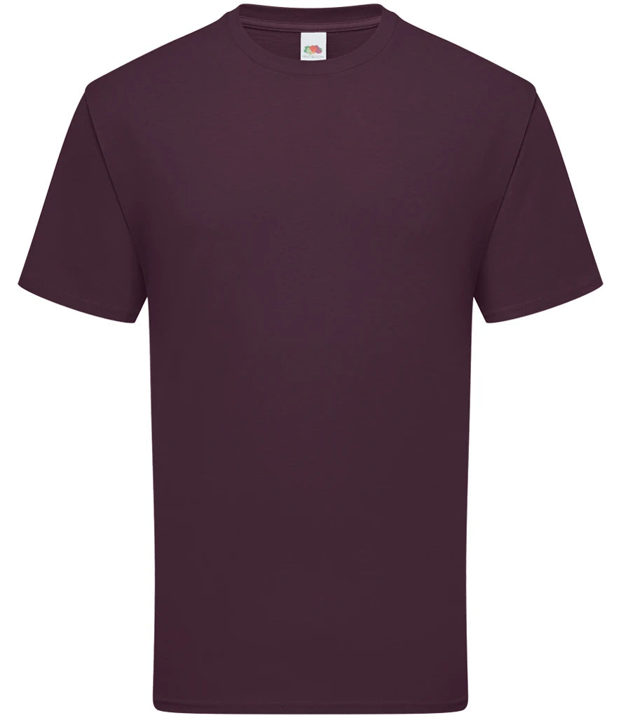 Fruit of the Loom Iconic 195 T-Shirt — Dark Plum