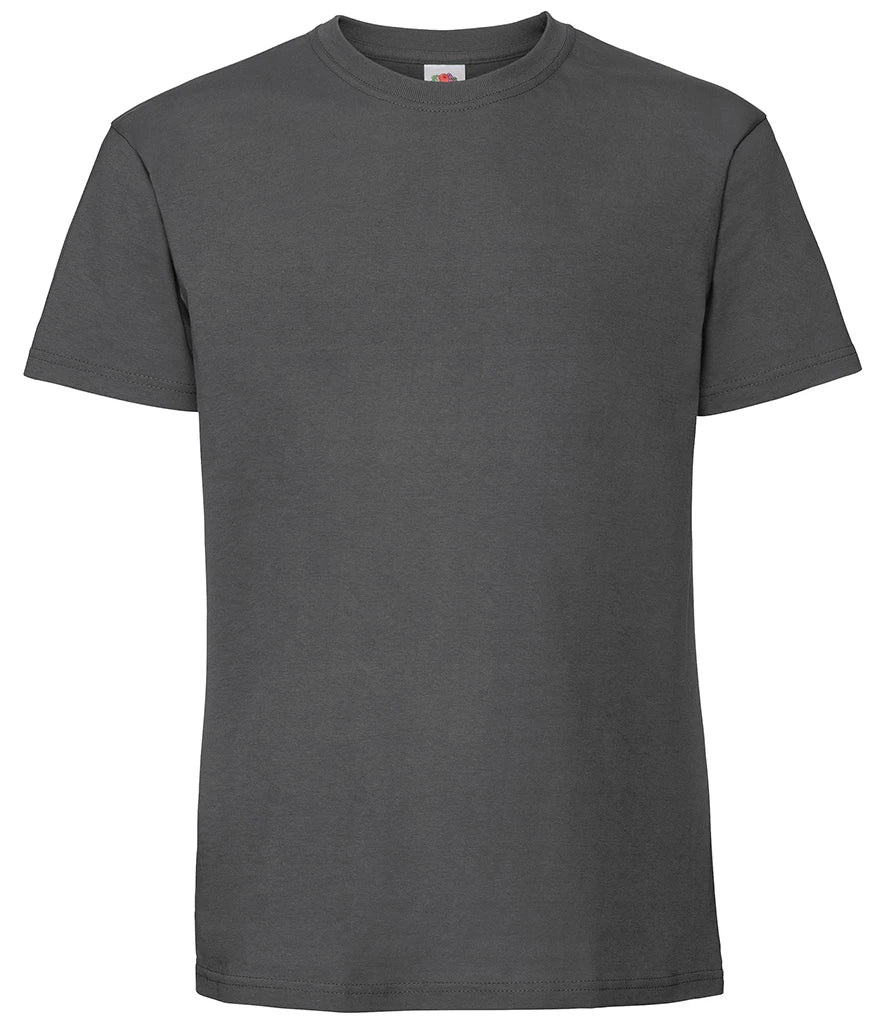 Fruit of the Loom Iconic 195 T-Shirt — Light Graphite