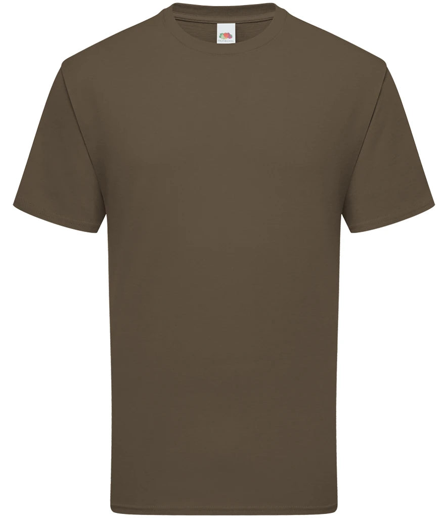 Fruit of the Loom Iconic 195 T-Shirt — Truffle