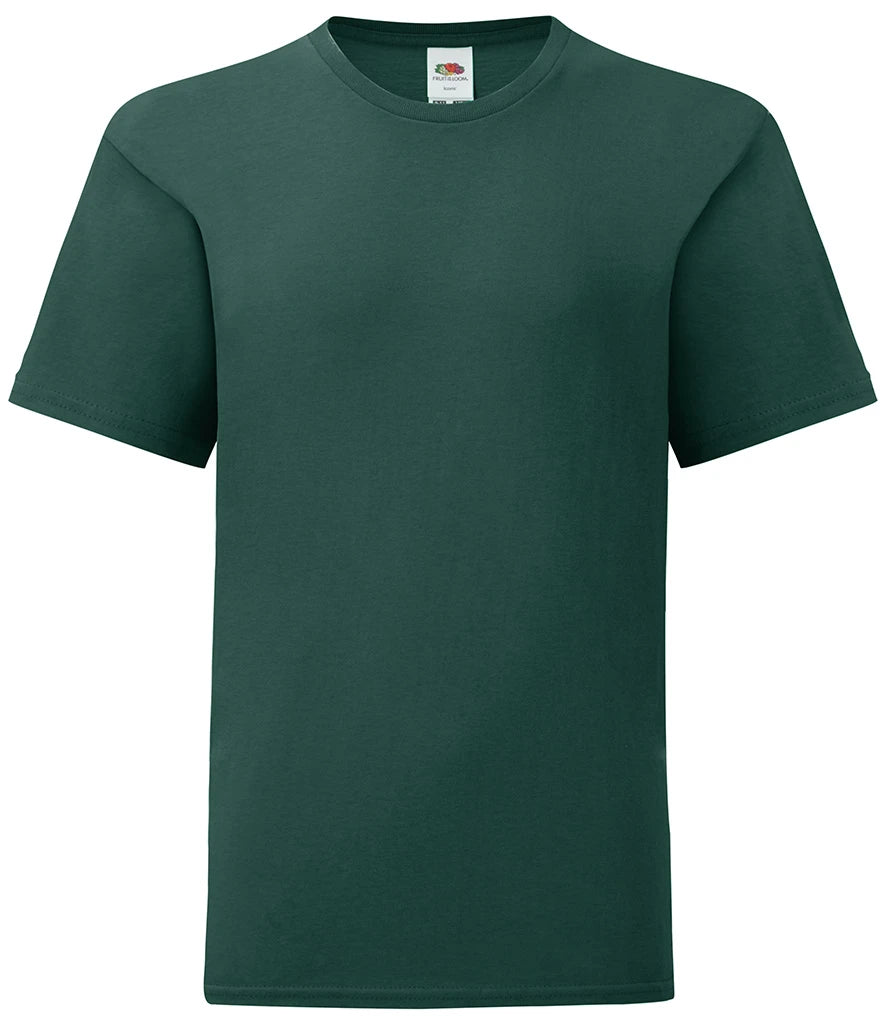 Fruit of the Loom Kids Iconic 150 T-Shirt — Forest Green