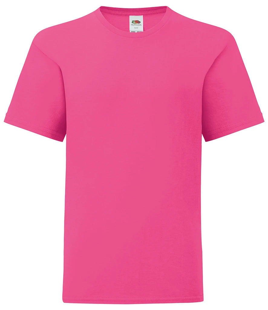 Fruit of the Loom Kids Iconic 150 T-Shirt — Fuchsia