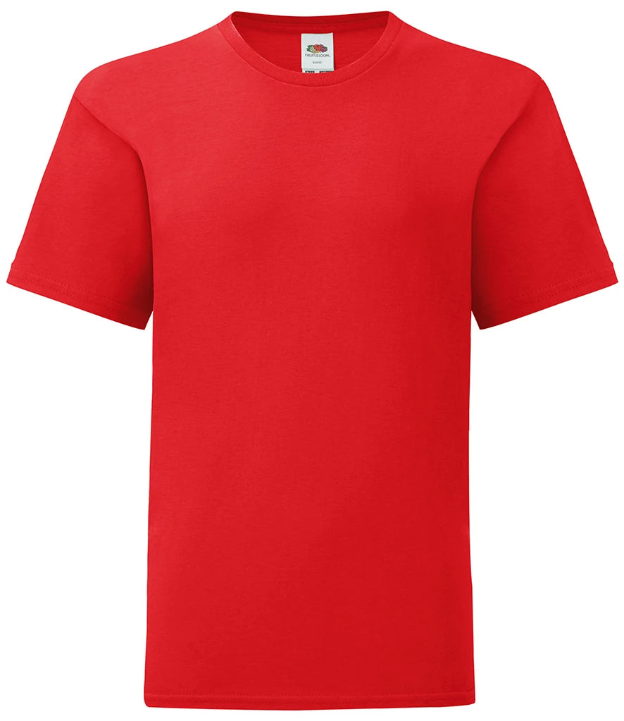 Fruit of the Loom Kids Iconic 150 T-Shirt — Red