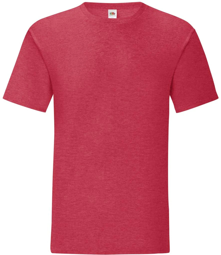 Fruit of the Loom Iconic 150 T-Shirt — Heather Red