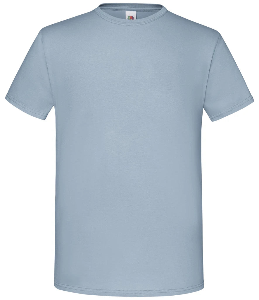 Fruit of the Loom Original T-Shirt in Mineral Blue, front view