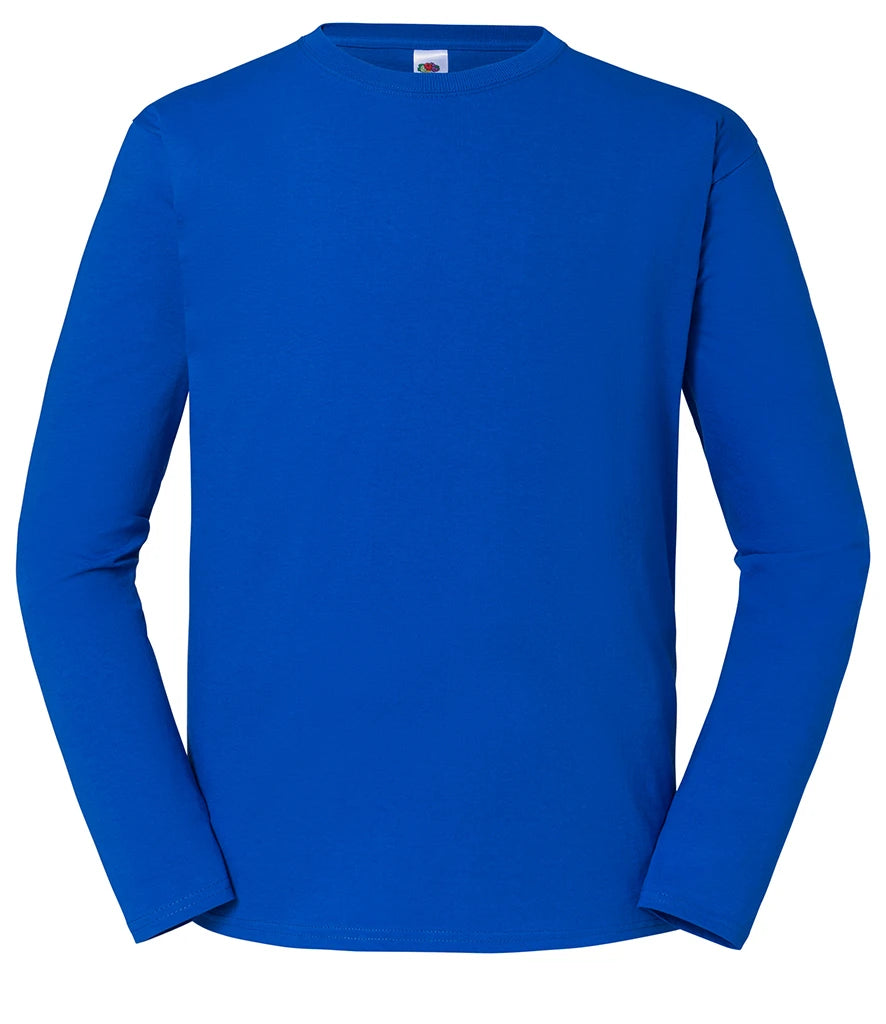 Fruit of the Loom Iconic 195 Long Sleeve T-Shirt — Royal Blue