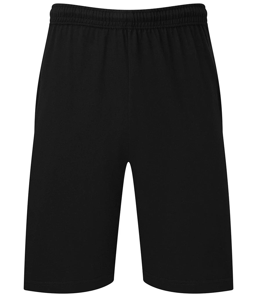 Fruit of the Loom Iconic 195 Jersey Shorts — Black