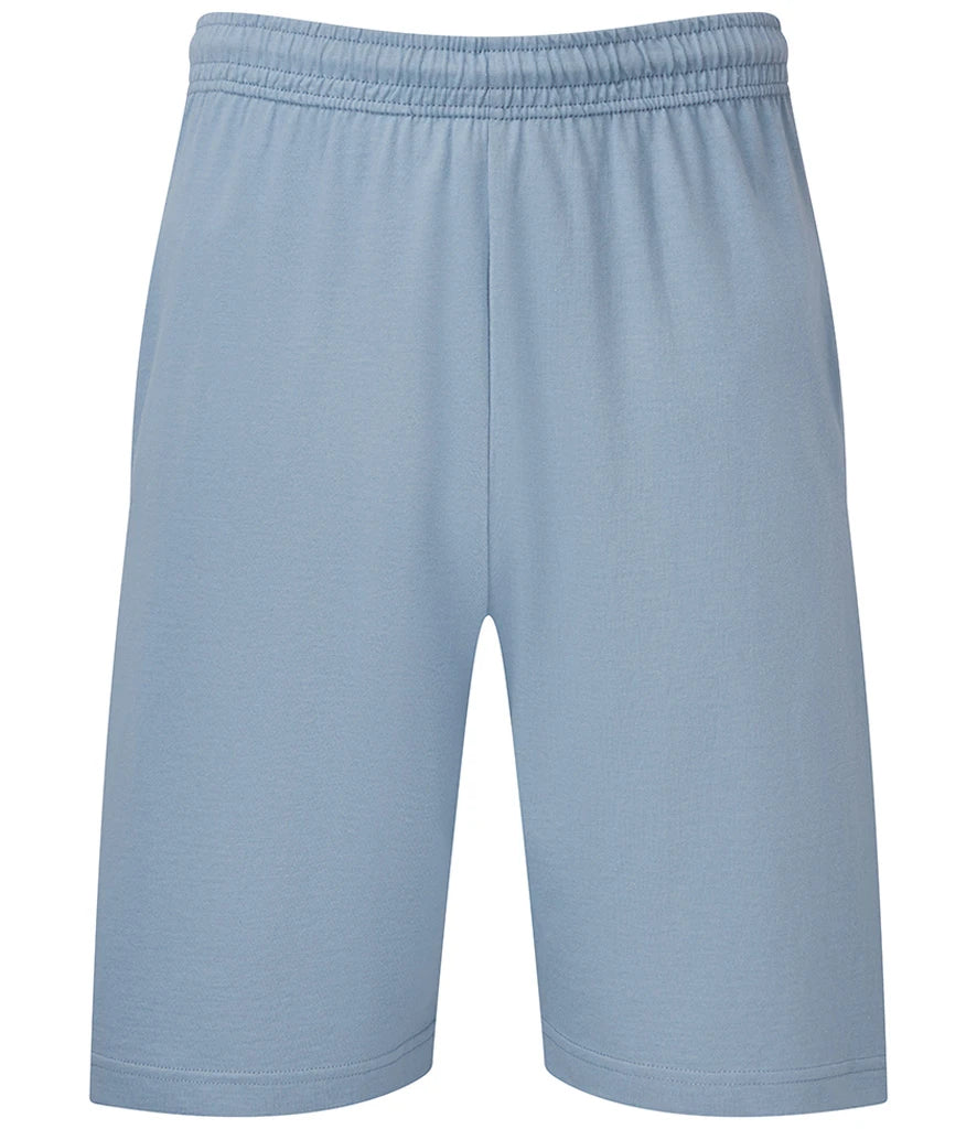 Fruit of the Loom Iconic 195 Jersey Shorts — Mineral Blue